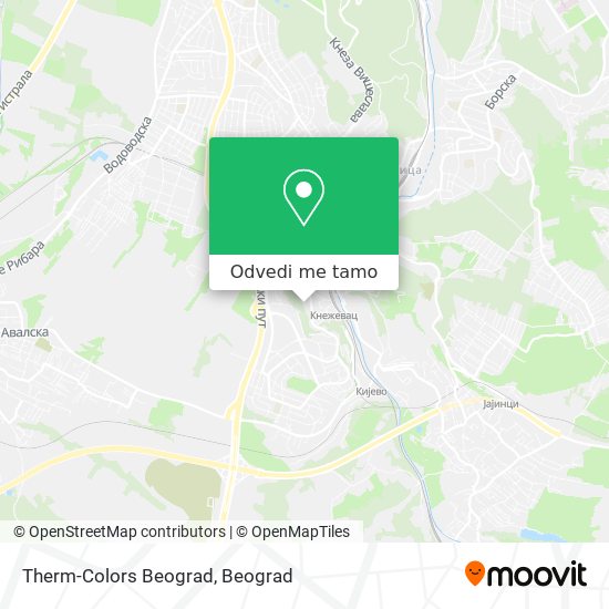 Therm-Colors Beograd mapa