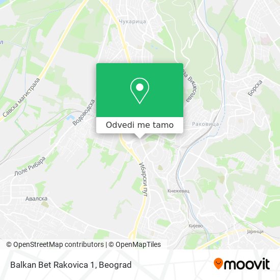 Balkan Bet Rakovica 1 mapa