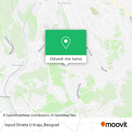 Ispod Drveta U Kraju mapa