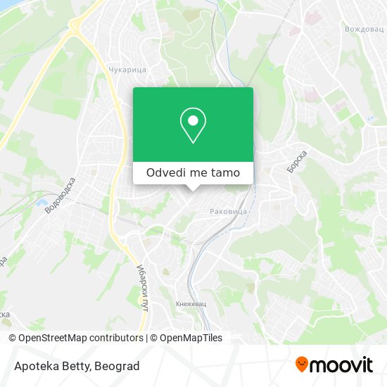 Apoteka Betty mapa