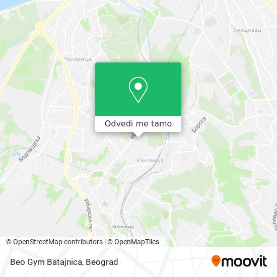 Beo Gym Batajnica mapa