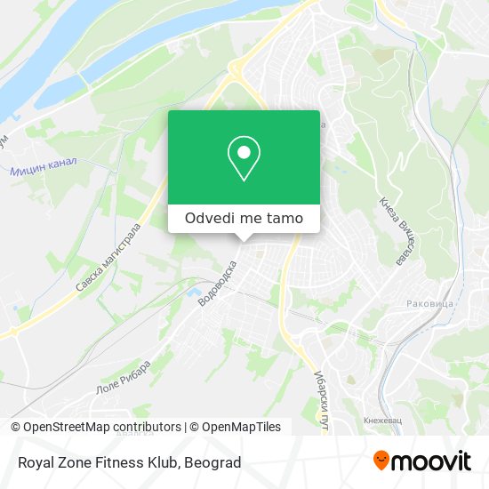 Royal Zone Fitness Klub mapa