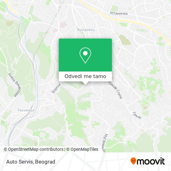 Auto Servis mapa