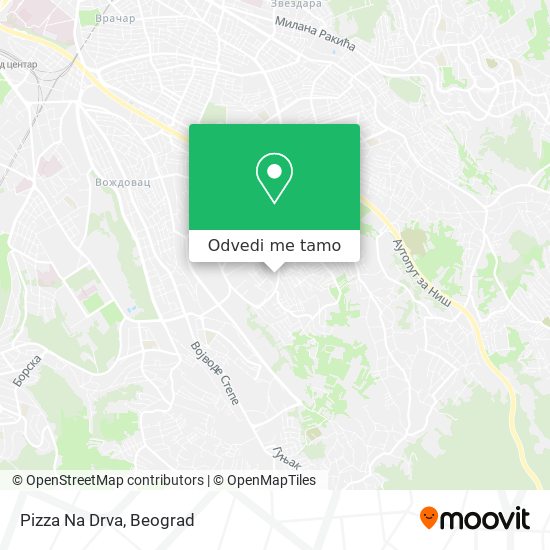 Pizza Na Drva mapa