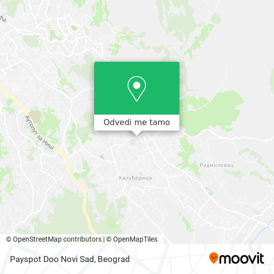 Payspot Doo Novi Sad mapa