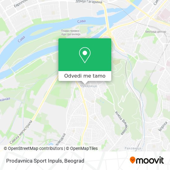 Prodavnica Sport Inpuls mapa