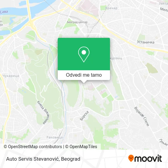 Auto Servis Stevanović mapa