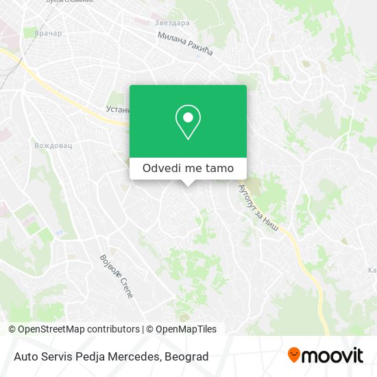 Auto Servis Pedja Mercedes mapa