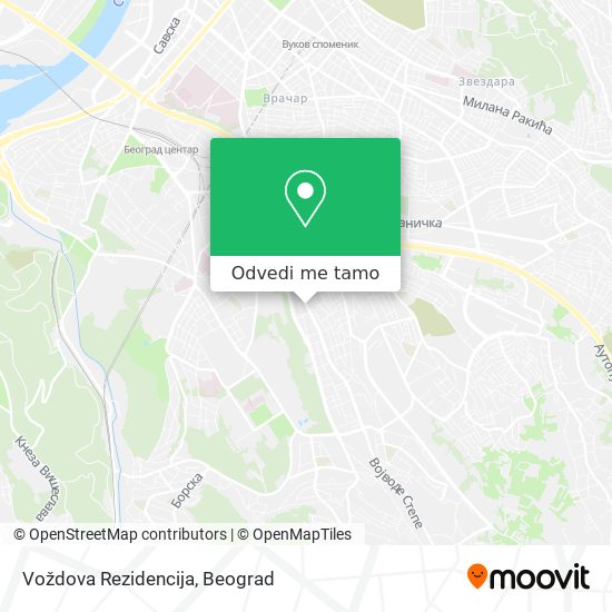 Voždova Rezidencija mapa