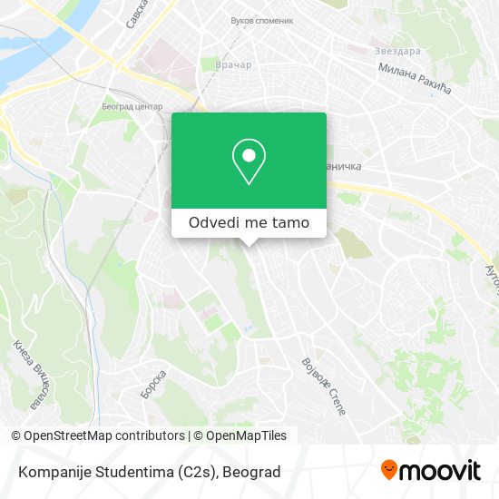 Kompanije Studentima (C2s) mapa