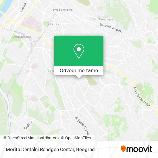 Morita Dentalni Rendgen Centar mapa