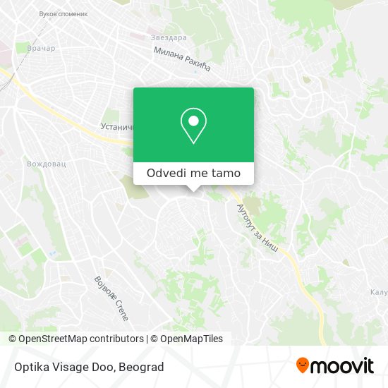 Optika Visage Doo mapa