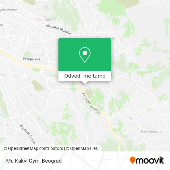 Ma Kakvi Gym mapa