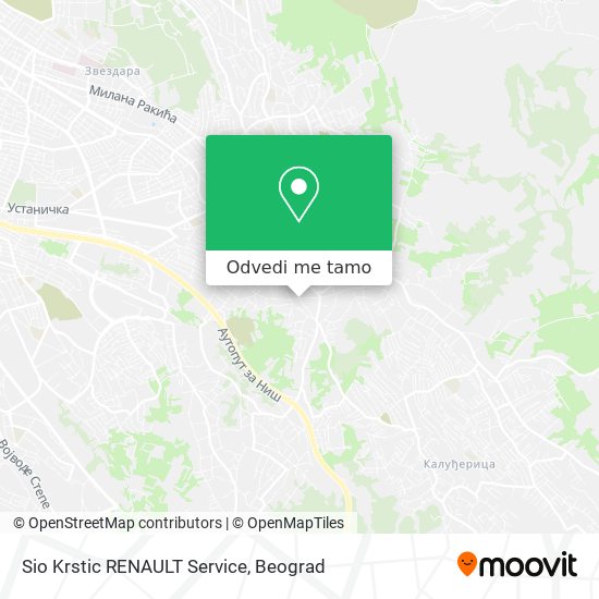 Sio Krstic RENAULT Service mapa