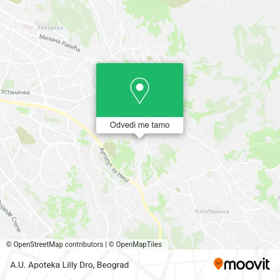 A.U. Apoteka Lilly Dro mapa