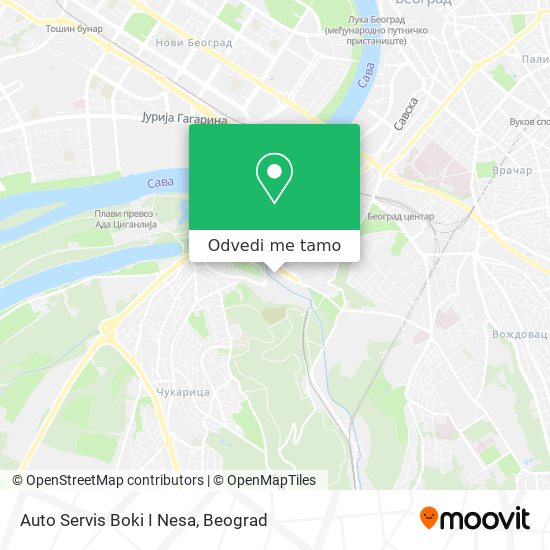 Auto Servis Boki I Nesa mapa