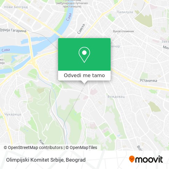 Olimpijski Komitet Srbije mapa