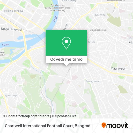 Chartwell International Football Court mapa