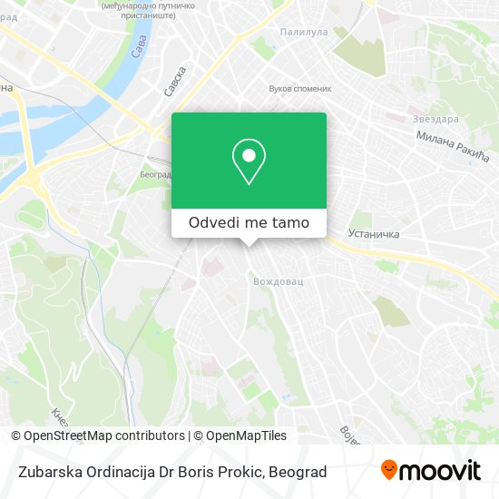 Zubarska Ordinacija Dr Boris Prokic mapa