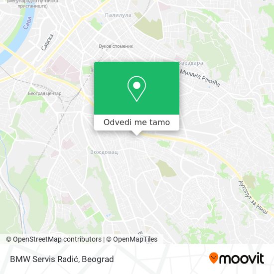 BMW Servis Radić mapa