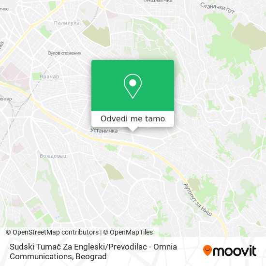 Sudski Tumač Za Engleski / Prevodilac - Omnia Communications mapa