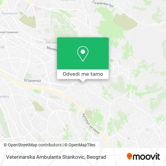 Veterinarska Ambulanta Stankovic mapa