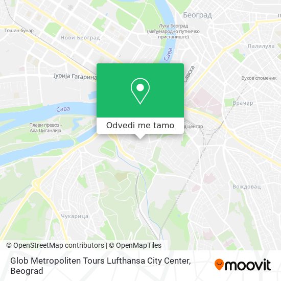 Glob Metropoliten Tours Lufthansa City Center mapa