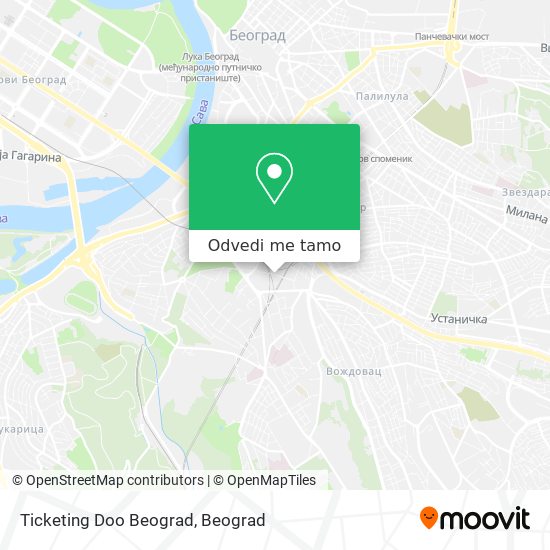 Ticketing Doo Beograd mapa