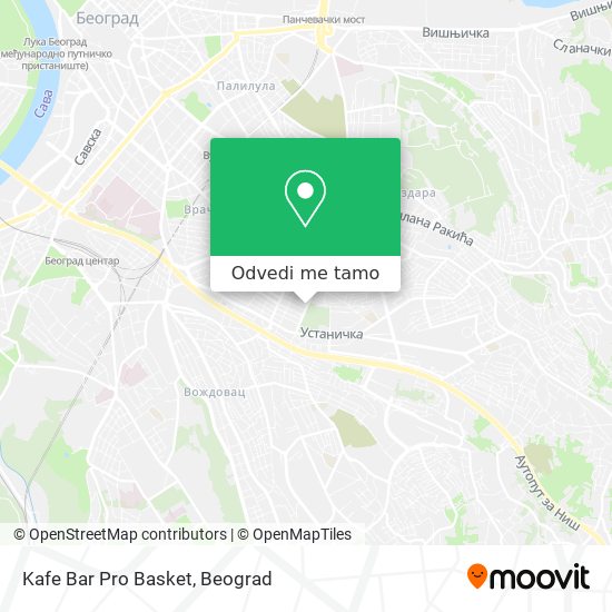 Kafe Bar Pro Basket mapa