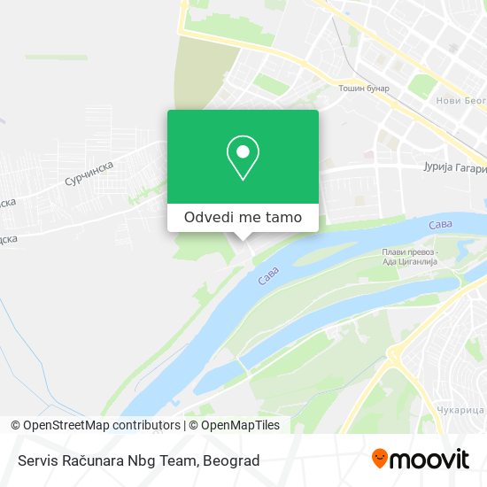 Servis Računara Nbg Team mapa