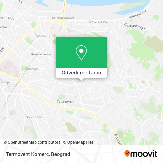 Termovent Komerc mapa