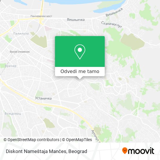 Diskont Nameštaja Mančes mapa