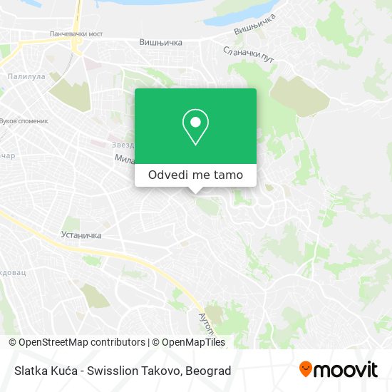 Slatka Kuća - Swisslion Takovo mapa