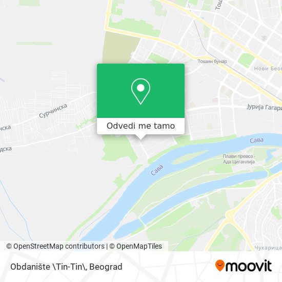 Obdanište \Tin-Tin\ mapa