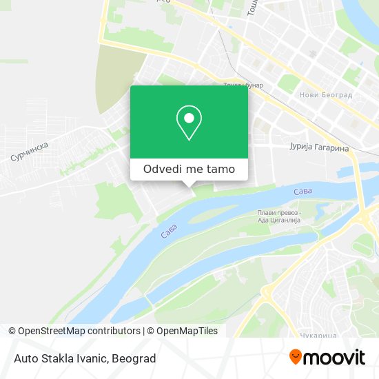 Auto Stakla Ivanic mapa