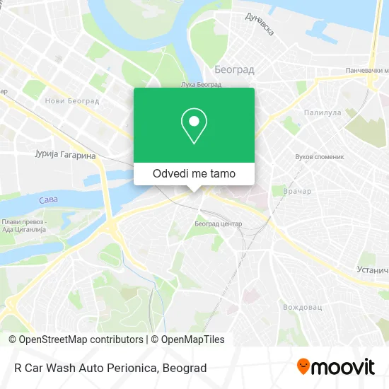 R Car Wash Auto Perionica mapa