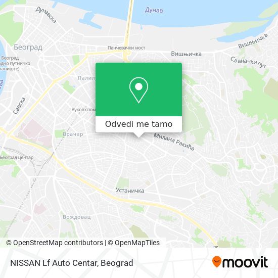 NISSAN Lf Auto Centar mapa