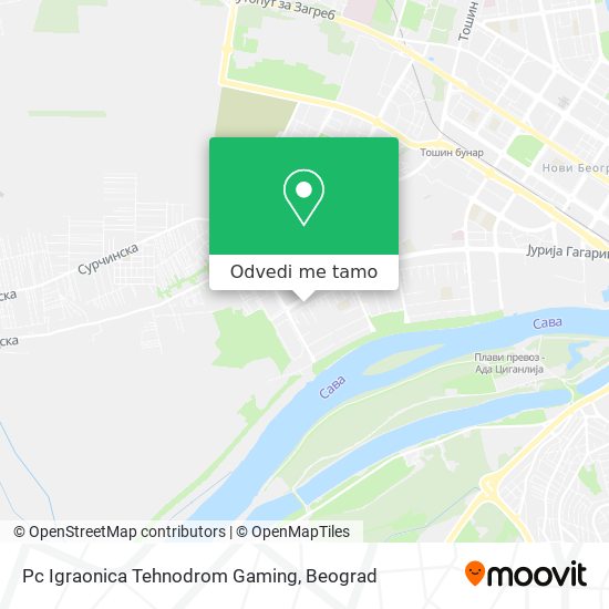 Pc Igraonica Tehnodrom Gaming mapa