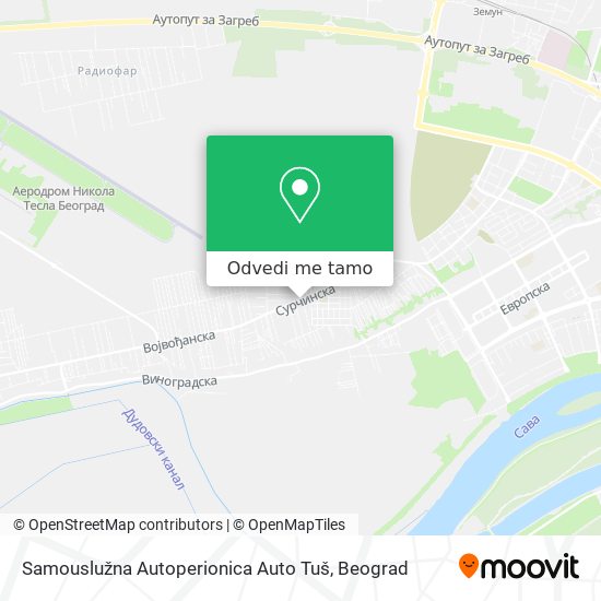 Samouslužna Autoperionica Auto Tuš mapa