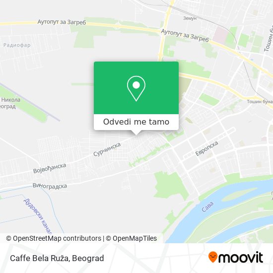 Caffe Bela Ruža mapa