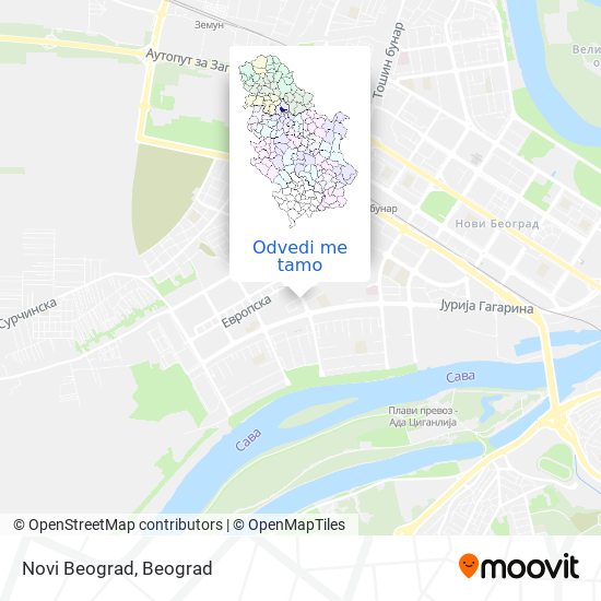 Novi Beograd mapa