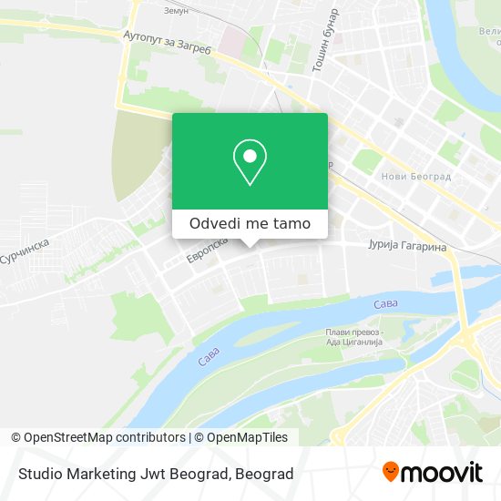 Studio Marketing Jwt Beograd mapa
