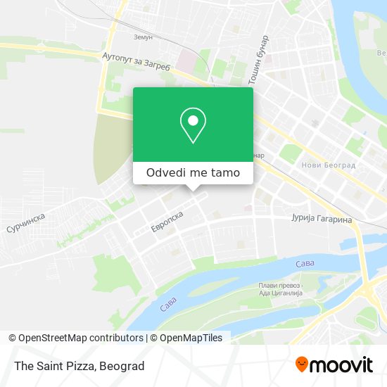 The Saint Pizza mapa