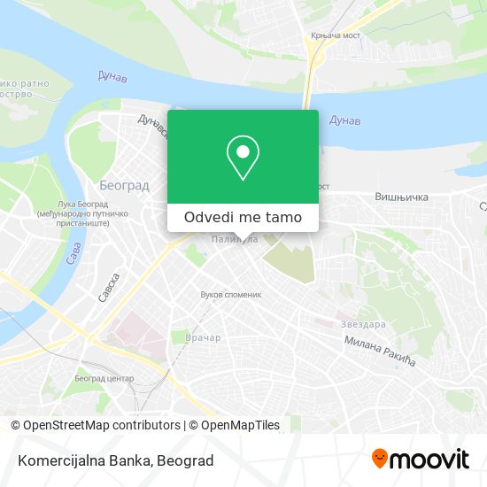 Komercijalna Banka mapa