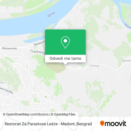 Restoran Za Parastose Lešće - Medont mapa