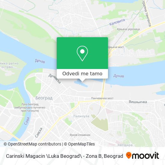 Carinski Magacin \Luka Beograd\ - Zona B mapa