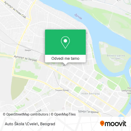 Auto Škola \Cvele\ mapa