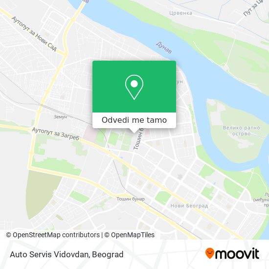 Auto Servis Vidovdan mapa