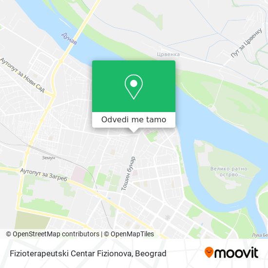 Fizioterapeutski Centar Fizionova mapa