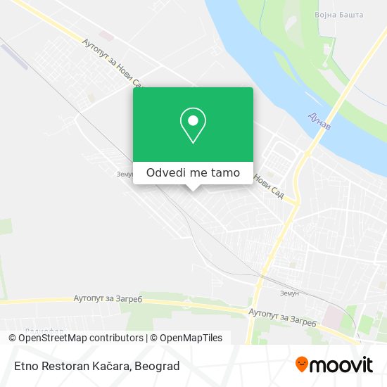 Etno Restoran Kačara mapa